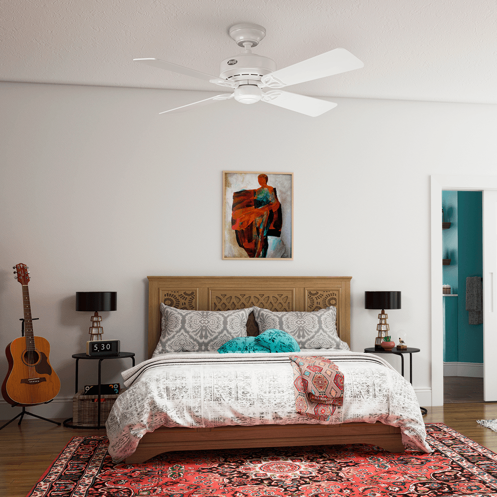 Ventilador de Teto Residencial Bayport Branco Hunter Fan Oficial - Imagem 2