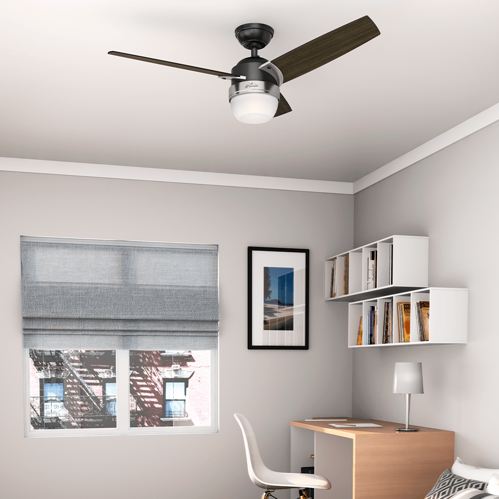 Ventilador de Teto Residencial Nova Preto Fosco Hunter Fan Oficial - Imagem 2