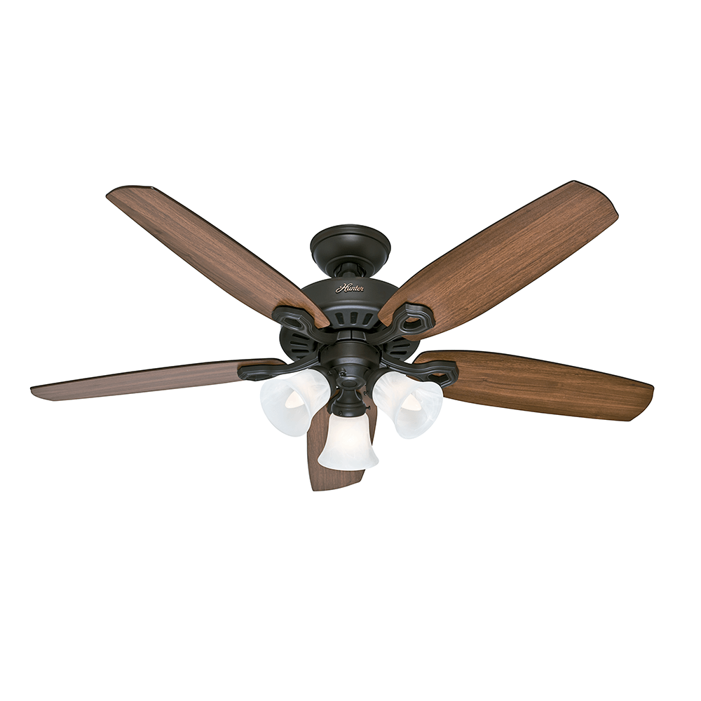 Ventilador de Teto Residencial Builder Plus Bronze Novo Hunter Fan Oficial 127v OUTLET
