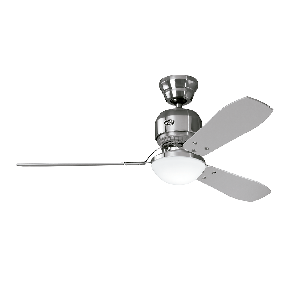 Ventilador de Teto Residencial Lite Industrie Níquel Escovado Hunter Fan Oficial 127v OUTLET