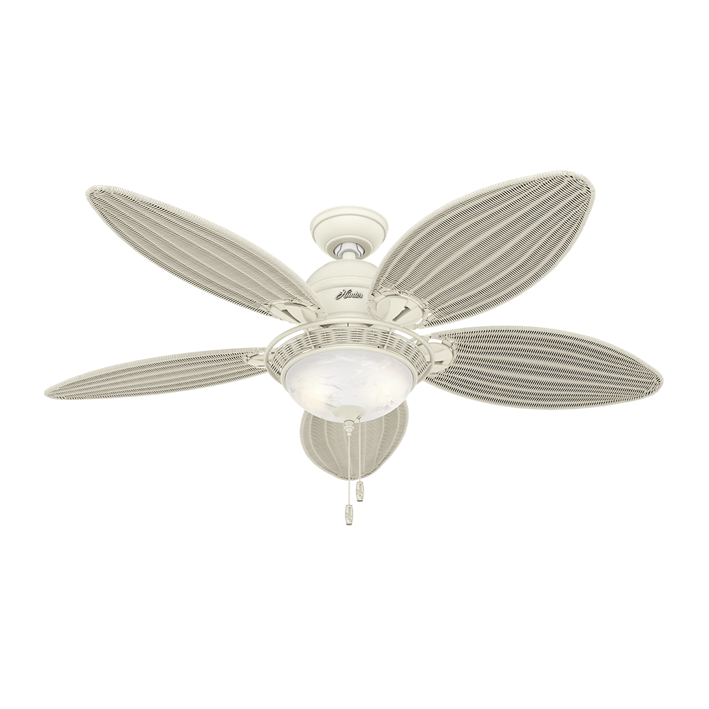 Ventilador de Teto Residencial Caribbean Breeze Vime Creme Hunter Fan Oficial 127v OUTLET