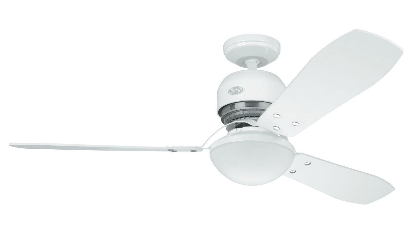 Ventilador de Teto Hunter Lite Industrie Branco 127V OUTLET