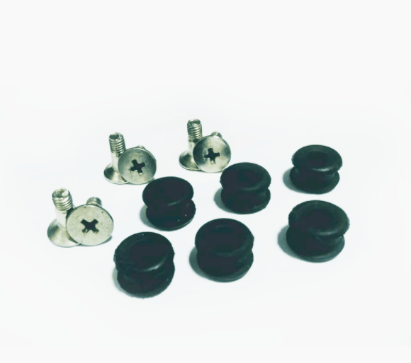 Conjunto de Parafusos e Buchas de Borracha Compatível com modelo Galileo Bronze