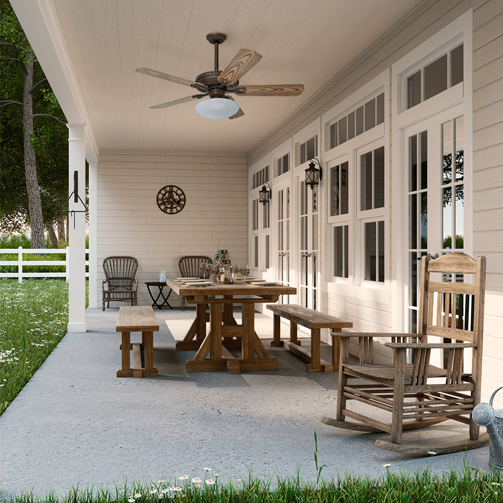 Ventilador de Teto Residencial Beaufort Carvalho Hunter Fan Oficial - Imagem 2