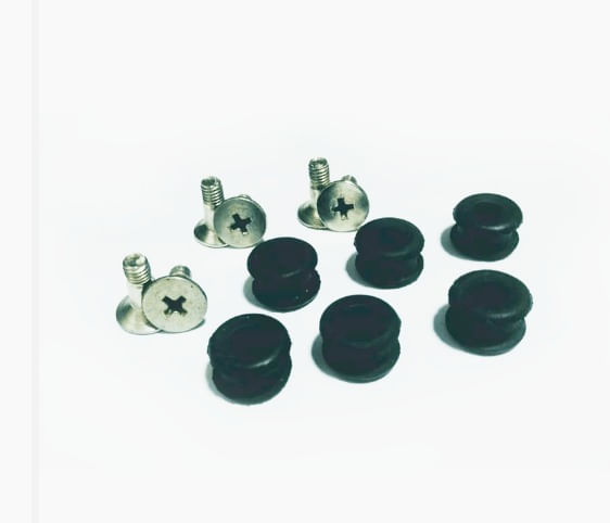 CONJUNTO DE PARAFUSOS E BUCHAS DE BORRACHA COMPATÍVEL COM MODELO BEACON HILL NÍQUEL - 127V