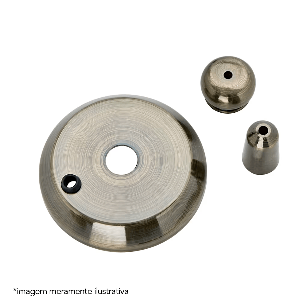 Canopla Para Ventilador de Teto Níquel